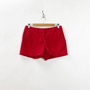 2/$30 LOFT 0 Womens Red Khaki Original Shorts